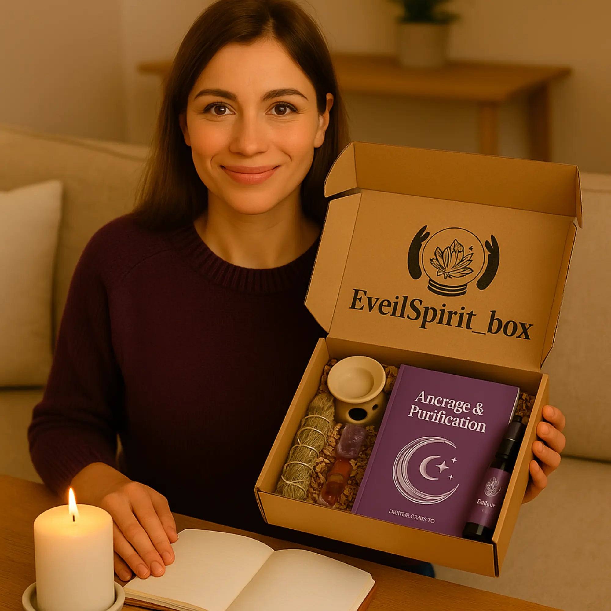 Carte cadeau bien-être - 3 box pour lui faire du bien et prendre soin d’elle L'Eveil'Spiritbox